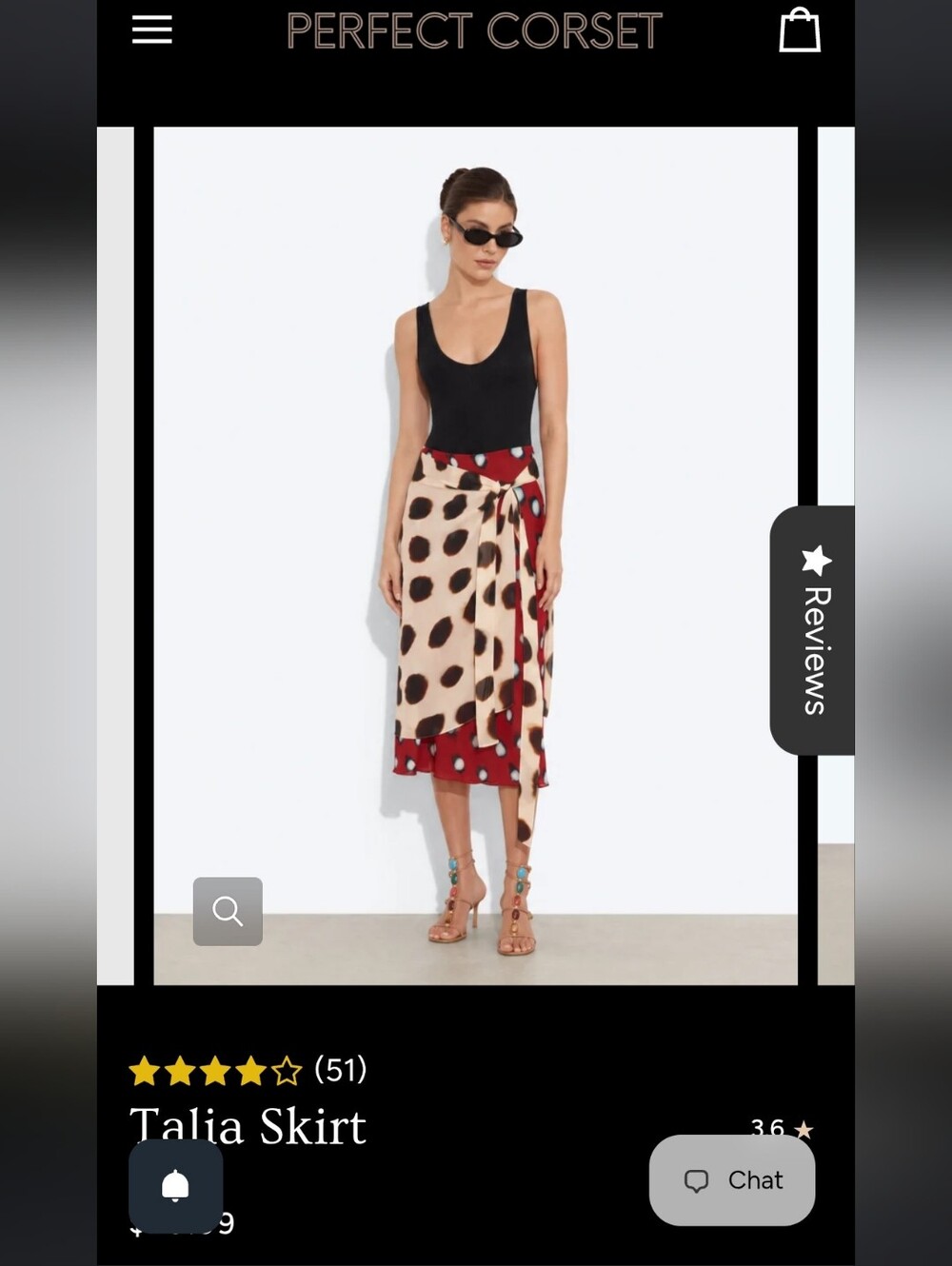Asymmetric Wrap Midi Skirt